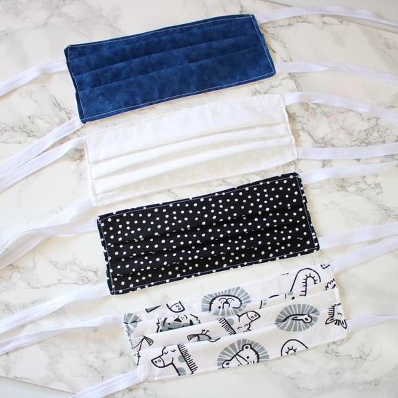 Face Mask Adult Reusable Cute Cotton Double Layer - Picture 8 of 8